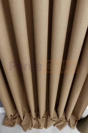 Açık Camel Keten Fon Perde