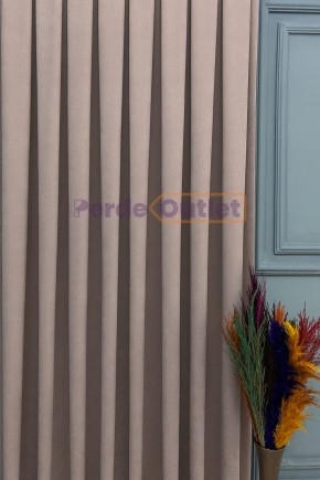 Hazır Pudra Düz Fon Perde