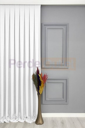 Beyaz Düz Fon Perde