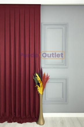 Bordo Düz Fon Perde