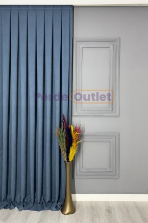 İndigo Mavisi Düz Fon Perde