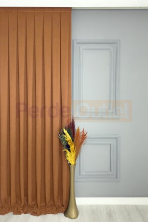 Kakao Rengi Düz Fon Perde