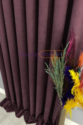 Mürdüm Düz Fon Perde