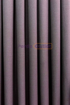 Mürdüm Rengi Keten Fon Perde