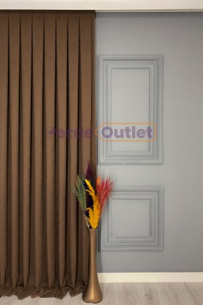 Sütlü Kahve Düz Fon Perde