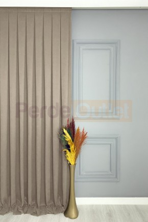 Taş Rengi Düz Fon Perde