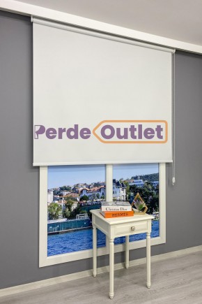 Beyaz Blackout Karartma Stor Perde