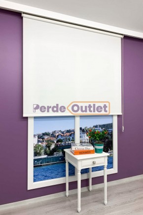 Beyaz Düz Mat Stor Perde