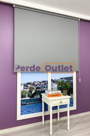 Koyu Gri Düz Mat Stor Perde