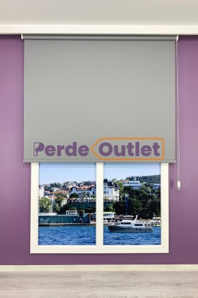 Koyu Gri Düz Mat Stor Perde