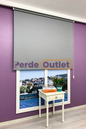 Koyu Gri Blackout Karartma Stor Perde