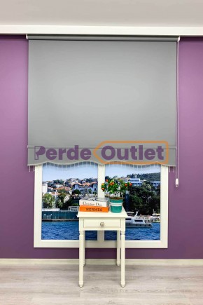 Koyu Gri Blackout Karartma Stor Perde