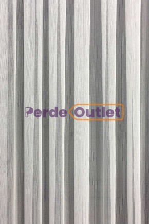 Hazır Ekru İnce Düz Çizgili Tül Perde