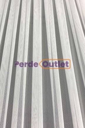 Hazır Ekru İnce Düz Çizgili Tül Perde