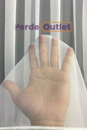 Hazır Ekru İnce Zırh Tül Perde
