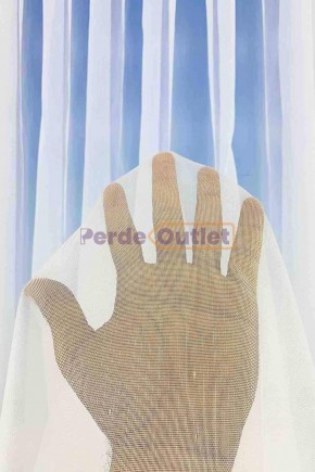 Hazır Ekru Keten Kırçıllı Düz Tül Perde