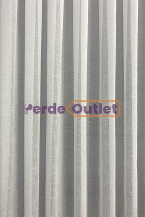 Hazır Ekru Keten Tül Perde