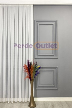 Ekru Bambu Tül Perde