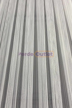 Ekru Çizgili Tül Perde