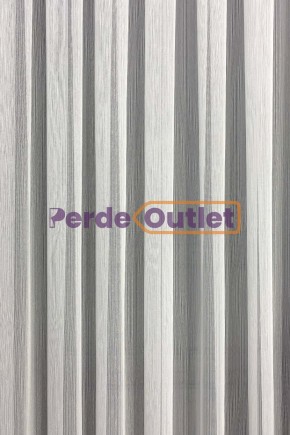 Ekru İnce Düz Çizgili Tül Perde