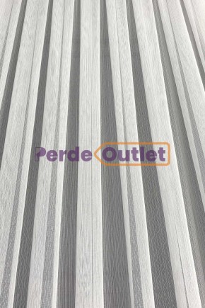 Ekru İnce Düz Çizgili Tül Perde