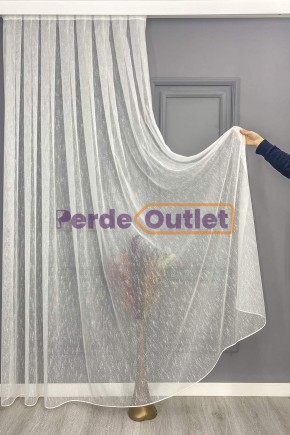 Ekru Şantuk Keten Tül Perde