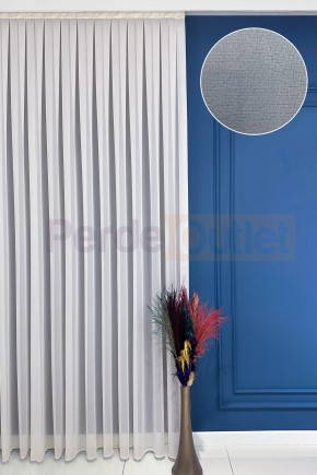 Krem Krep Tül Perde