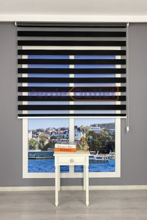 Siyah Düz Zebra Perde