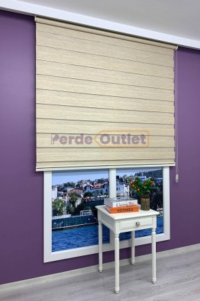 Sütlü Kahve Bambu Zebra Perde