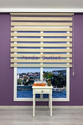 Sütlü Kahve Bambu Zebra Perde