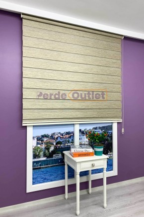 Yeşil Bambu Zebra Perde